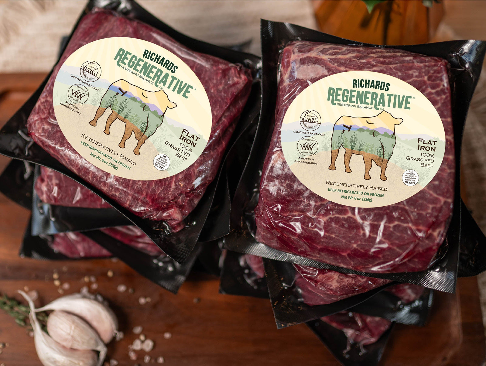 Flat Iron Steak 3 lbs Bundle - Buy 5, Get 8!