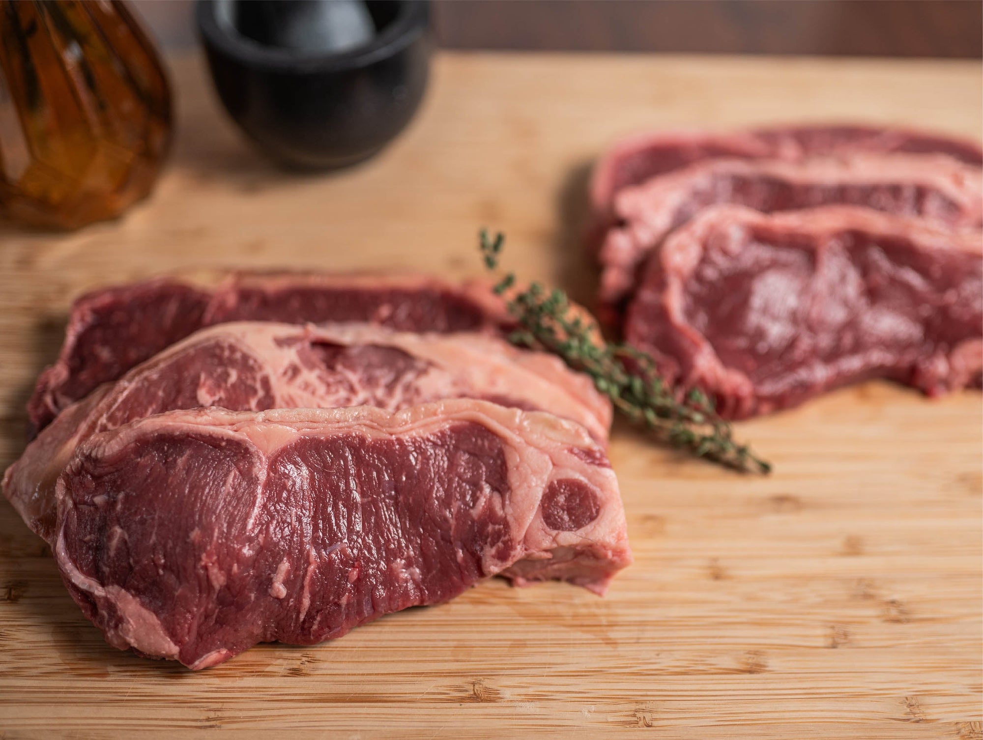 4 lbs New York Steak: Buy 7, Get 8!